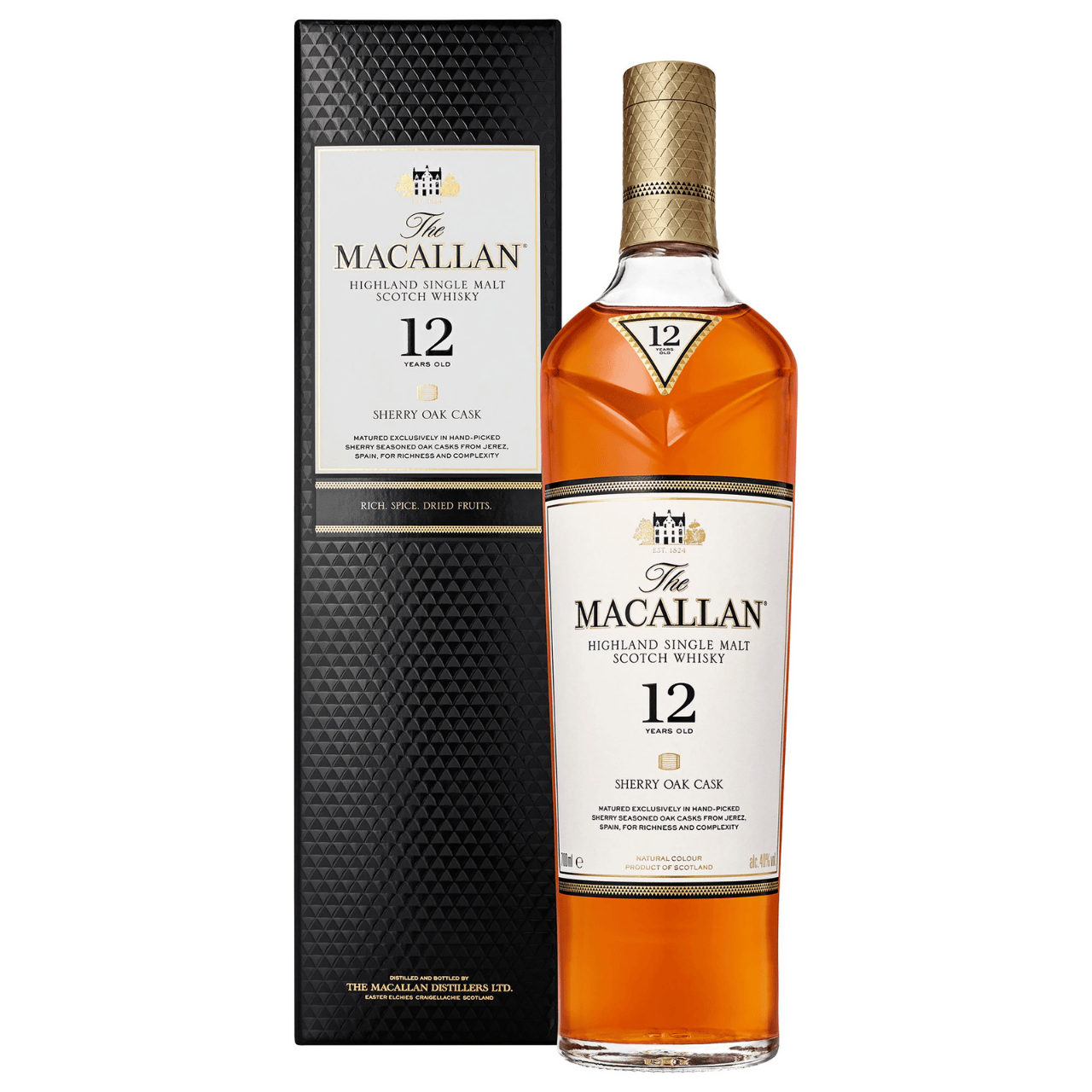 Macallan 12 Year Sherry Oak Single Malt Scotch Whisky - Old Town Macallan 12 Year Sherry Oak Single Malt Scotch Whisky - Old Town