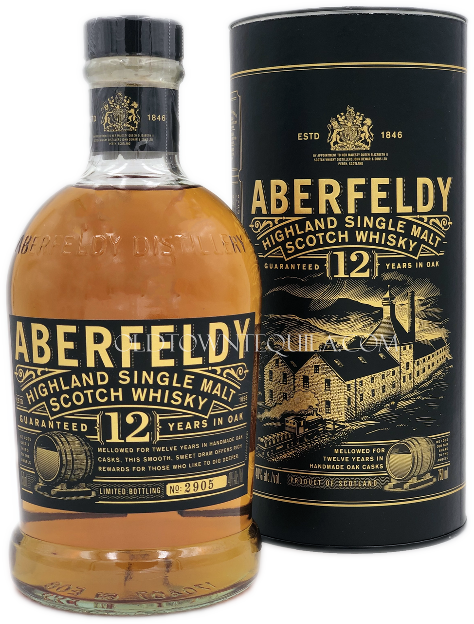 Aberfeldy 12 Years Highland Single Malt Scotch Whisky Old Town Tequila