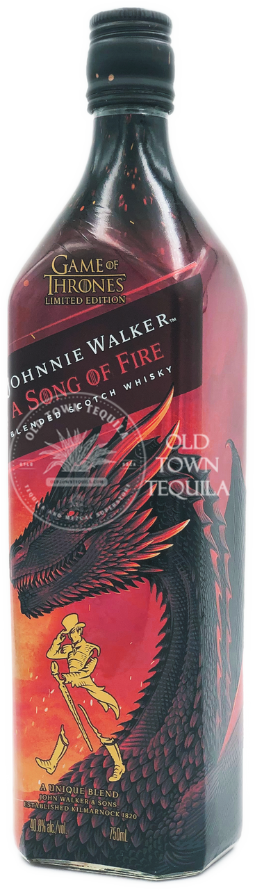 Johnnie Walker A Song Of Fire Blended Scotch Whisky 750ml Old