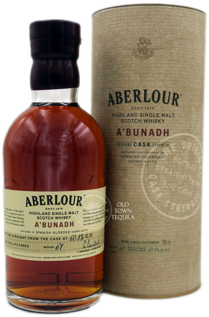 Aberlour A'bunadh Highland Single Malt Scotch Whisky 750ml Old Town Tequila