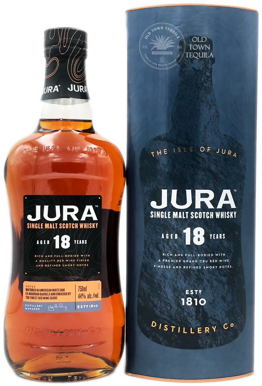 Jura 18 ans d'âge Single Malt Scotch Whisky 44% Vol. 0,7l en coffret cadeau