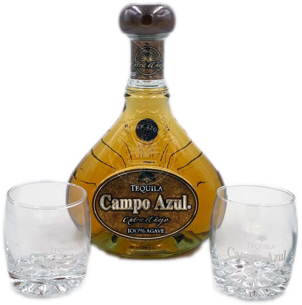 Campo Azul Tequila Extra Añejo Gran Reserva Gift Set - Old Town Tequila