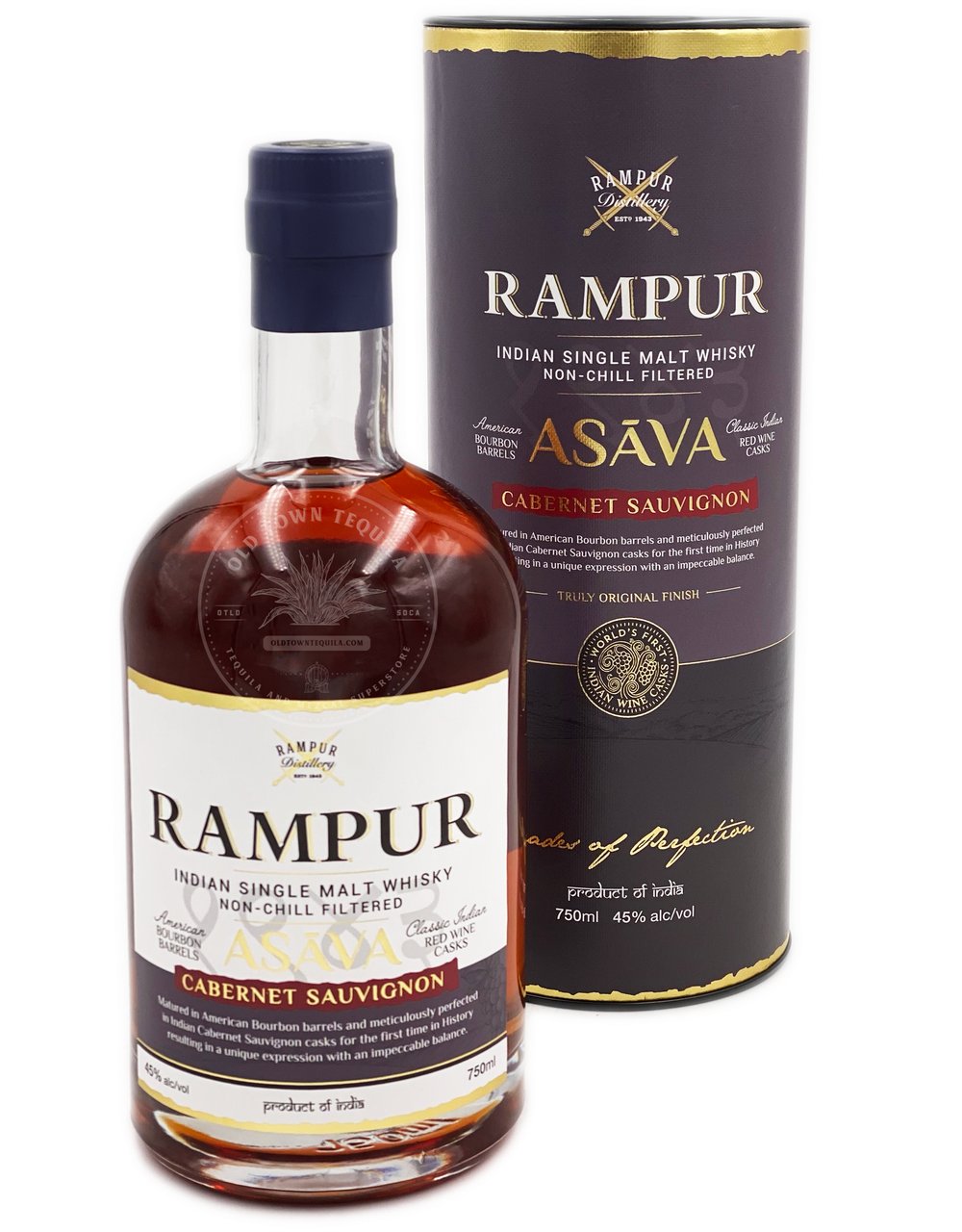 Rampur Asava Cabernet Sauvignon Indian Single Malt Whisky - Old