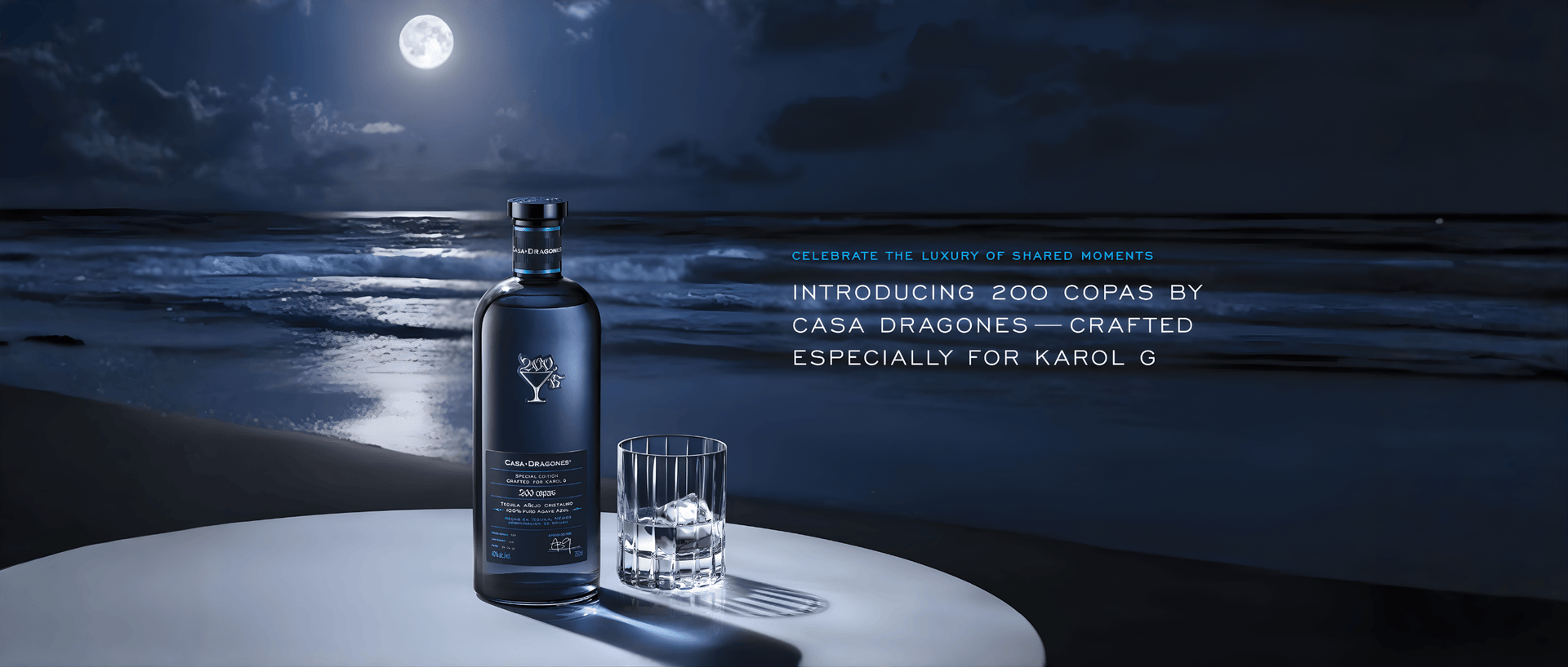 Casa Dragones x Karol G 200 Copas Tequila Añejo Cristalino