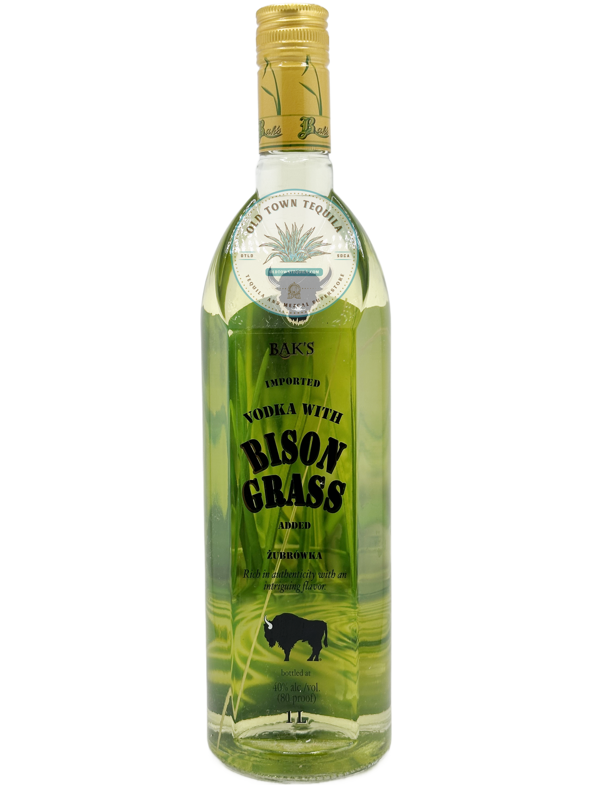 Bak's Zubrowka Bison Grass Vodka 1 Liter - Old Town Tequila