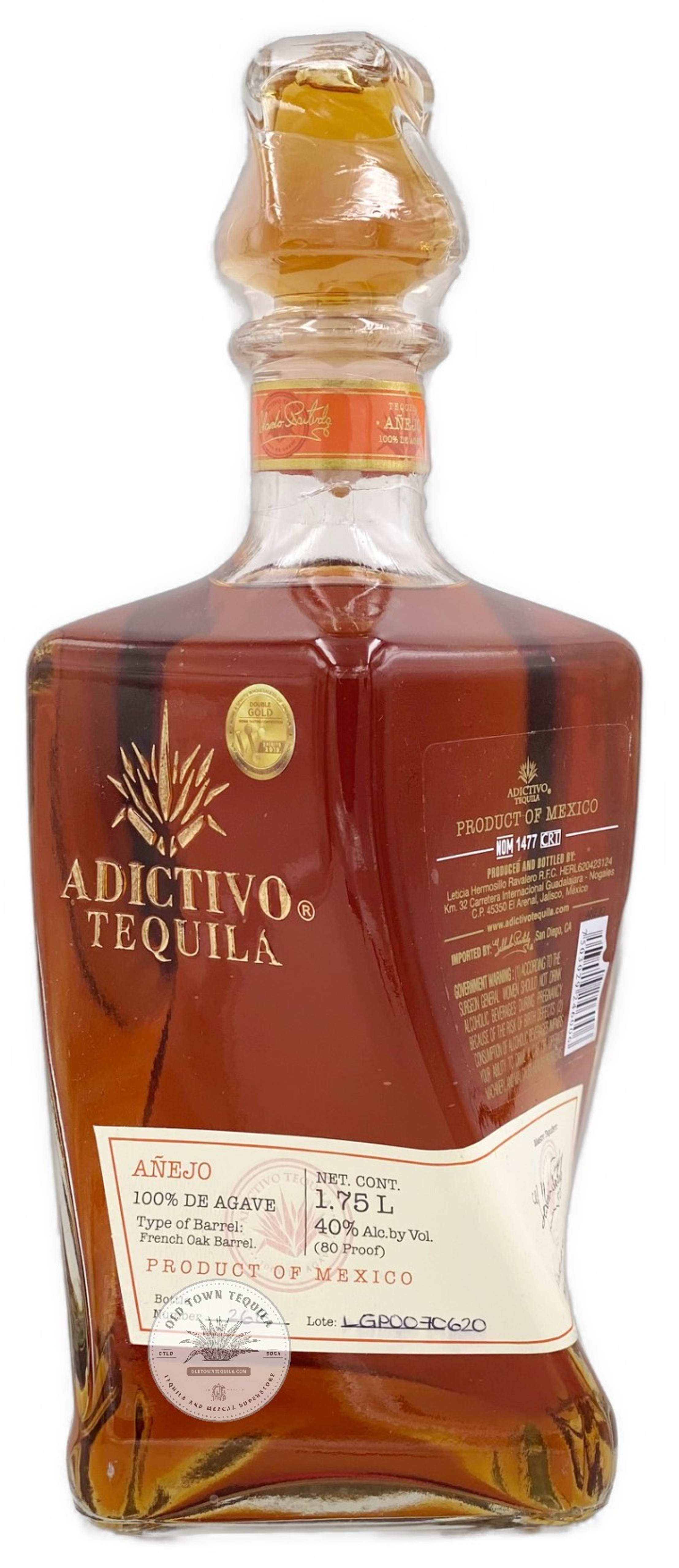 Adictivo Tequila Extra Añejo Old Town Tequila