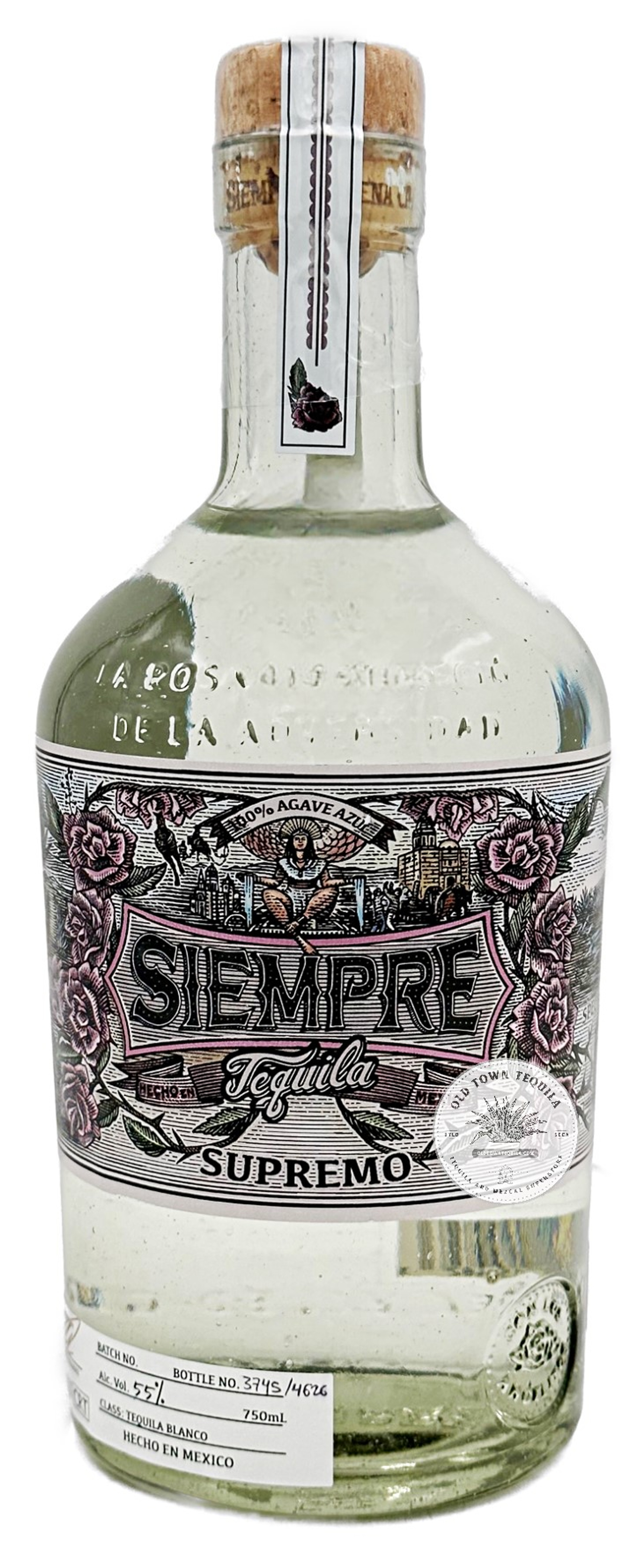 Siempre Exclusivo Vivo Blanco Tequila Old Town Tequila
