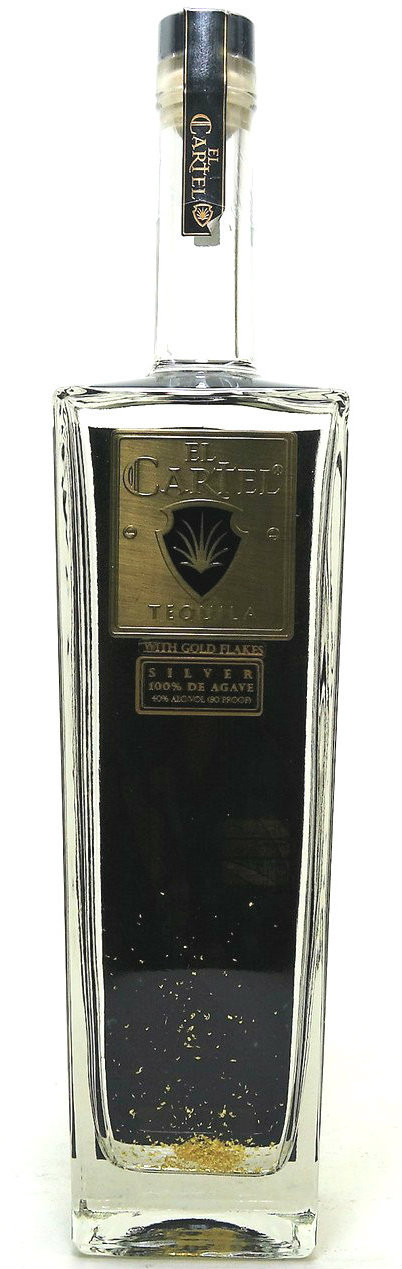 EL Cartel Tequila Silver with Gold Flakes Old Town Tequila