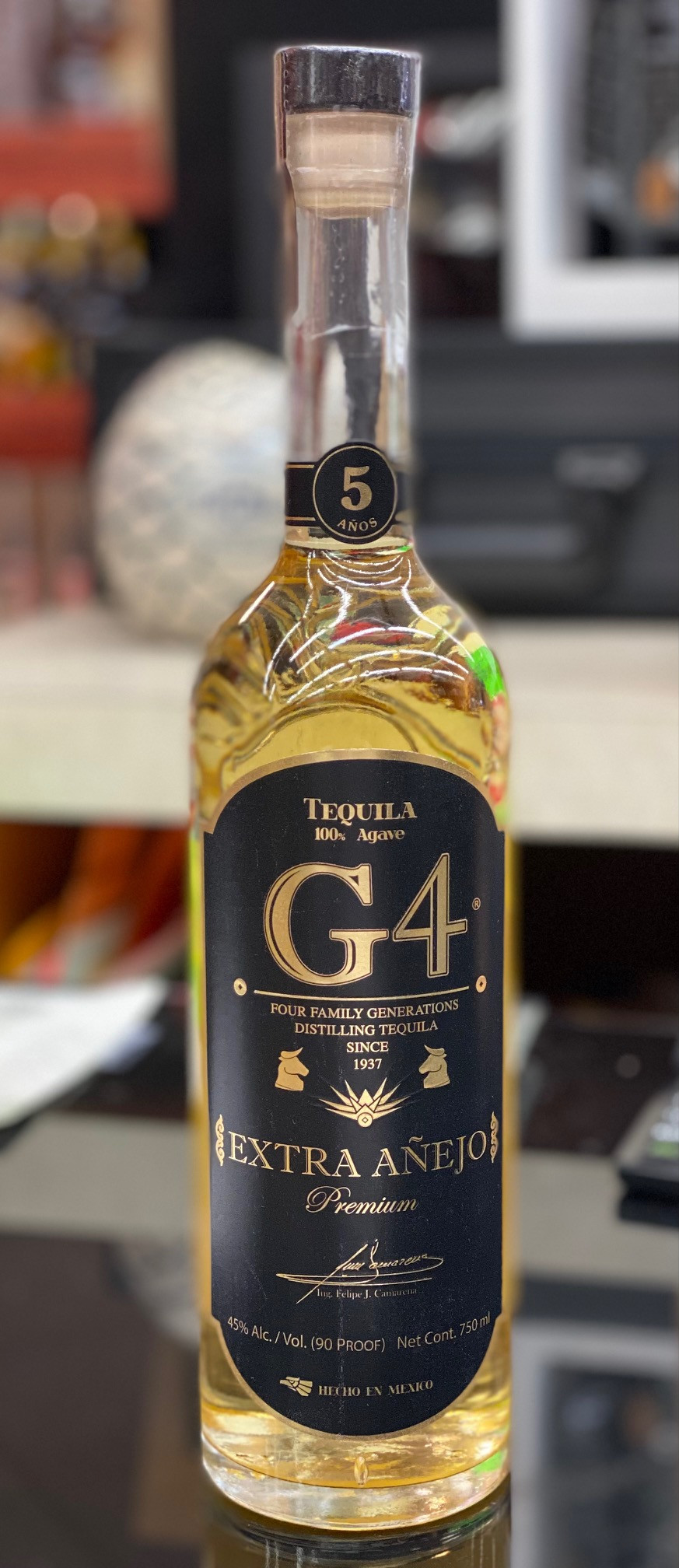 G4 Extra Anejo 5 Years Old Tequila Old Town Tequila