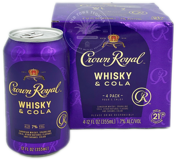 Crown Royal Whisky & Cola 4 Pack 