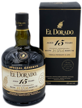 El Dorado Finest Demerara Rum Aged 15 Years 750ml