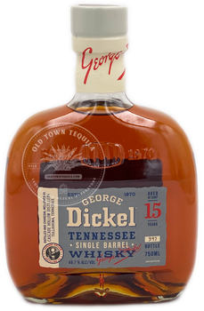 George Dickel Tennessee Single Barrel Whiskey Aged 15 Years 750ml