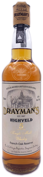 Drayman's Highveld 5yr. Single Malt Whisky 750ml 