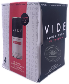 VIDE Watermelon Vodka Soda (4-Pack) 