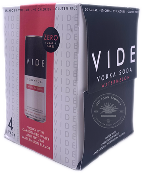 VIDE Watermelon Vodka Soda (4-Pack)