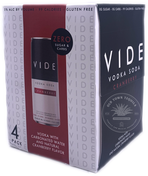 VIDE Cranberry Vodka Soda (4-Pack)
