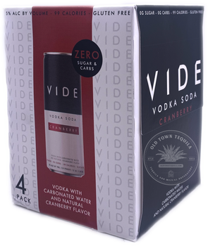 VIDE Cranberry Vodka Soda (4-Pack)