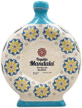Tequila Mandala Blanco 1L Ceramic Bottle