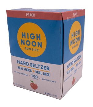 High Noon Peach Hard Seltzer 4-Pack 355ml