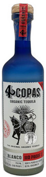 4 Copas Organic Blanco Tequila 110 Proof