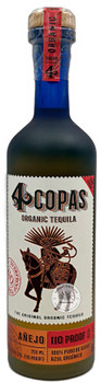 4 Copas Organic Anejo Tequila 110 Proof