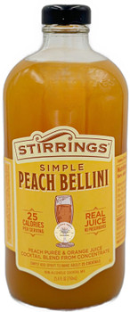 Stirrings Simple Peach Bellini Mix 25 Cal per serving 