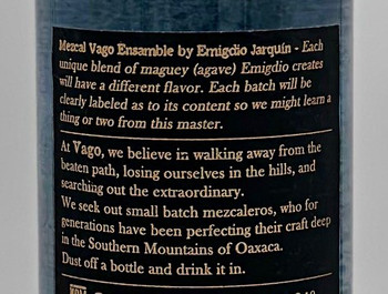 Mezcal Vago Ensamble By Emigdio Jarquin Old Town Special Release