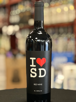 I Love San Diego Red Wine 