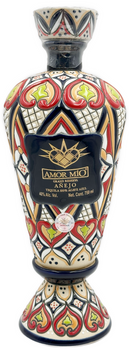 Amor Mio Grand Reserva Anejo Tequila Ceramic Bottle