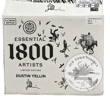 1800 Tequila Essential Artists Series 11 by Dustin Yellin 6 Bottle's box
