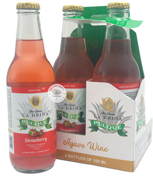 The Queen La Reina Pulque Strawberry Flavored 
