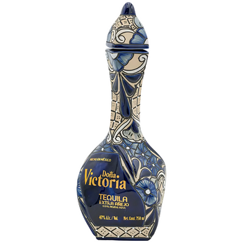 Dona Victoria Tequila Extra Anejo Blue Bottle
