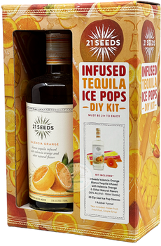 21 Seeds Valencia Orange Infused Blanco Tequila Ice Pops DIY Kit