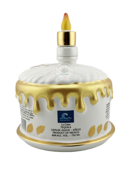 Oceano Azul Round White La Cake Anejo Tequila