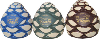 La Leyenda del Caballero Ceramic Agave Heart Bottles Blanco