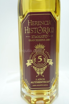 HERENCIA HISTORICO 27 DE MAYO ULTRA AGE 5yR TEQUILA