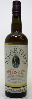 Mc Carthy's Oregon Single Malt Whiskey Clear Creek Distillery