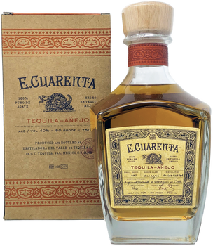 E.Cuarenta Tequila Anejo with Box