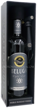 Beluga Gold Line Noble Russian Vodka Leather Box with Hammer