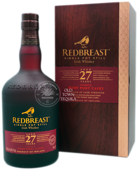 Redbreast 27 Years Ruby Port Casks Single Pot Still Irish Whiskey Redbreast 27 Years Ruby Port Casks Single Pot Still Irish Whiskey