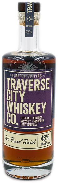 Traverse City Whiskey Co. Straight Bourbon Whiskey Finished in Port Barrels