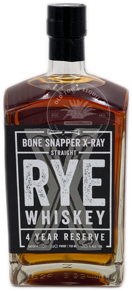 Bone Snapper X-Ray Straight Rye Whiskey 4 Year Reserve 750ml