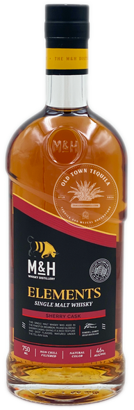 M&H Elements Sherry Cask Single Malt Israeli Whiskey 750ml