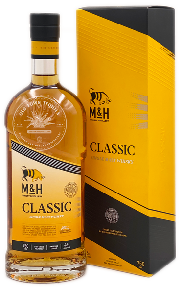 M&H Classic Single Malt Israeli Whiskey 750ml