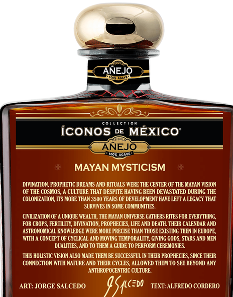 Iconos de Mexico Mayan Mysticism Tequila Añejo 750ml