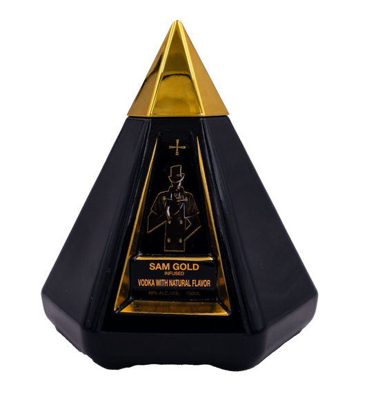 Sam Gold Pyramid Infused Ukrainian Vodka 750ml (Black Bottle) (view)