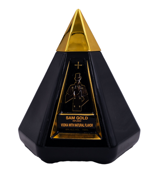 Sam Gold Pyramid Infused Ukrainian Vodka 750ml (Black Bottle) (view)