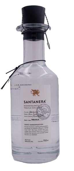 Santanera Kosher Blanco Tequila 750ml 