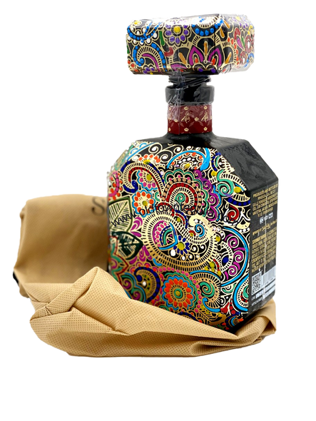 Soy Rico Tequila Extra Anejo (Black) Art Edition back