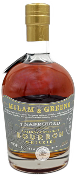 Milam & Greene Unabridged Volume #1 Bourbon Whiskey